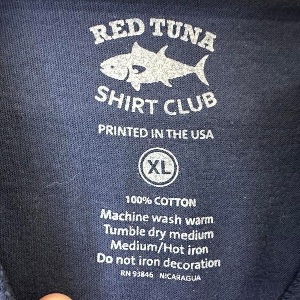 Blue and multi-coloured sport fishing tee Men's XL #fishinglife - Picture 3 of 5